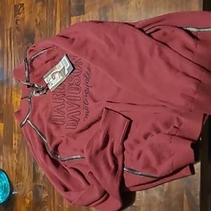 Maroon collector's Harley Davidson pullover knit sweater 2xl